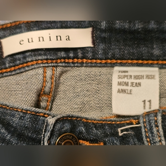 Eunina Tobi Super Highrise Mom Jean Ankle Size 11 - Picture 4 of 5